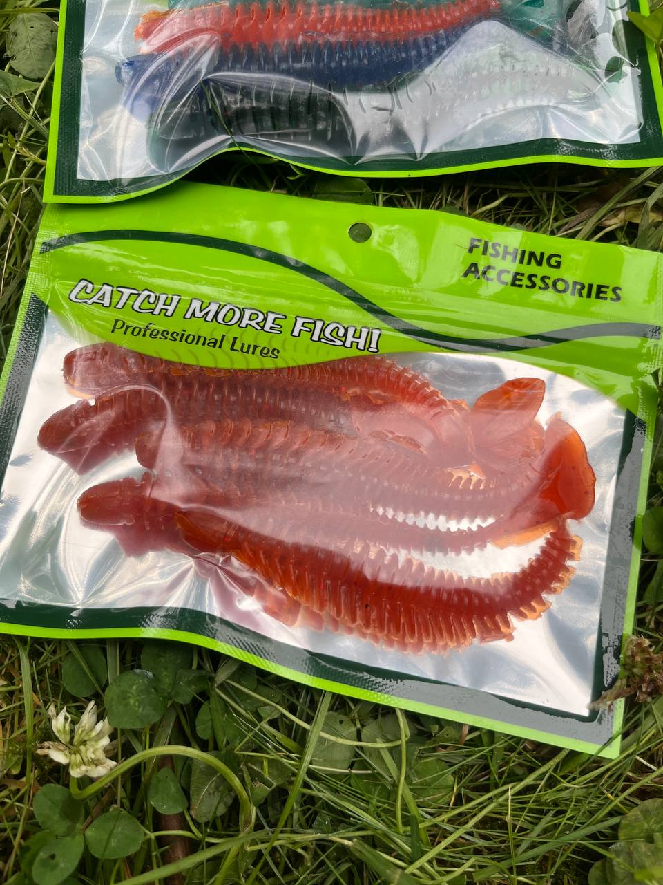 🐟🪝Силиконовая приманка Ninja 5 дюймов. С ароматом Морской коктейль. В упаковке 5 шт
